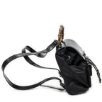 Gucci Mini Bamboo Backpack Sac Black Nylon Canvas — view 4