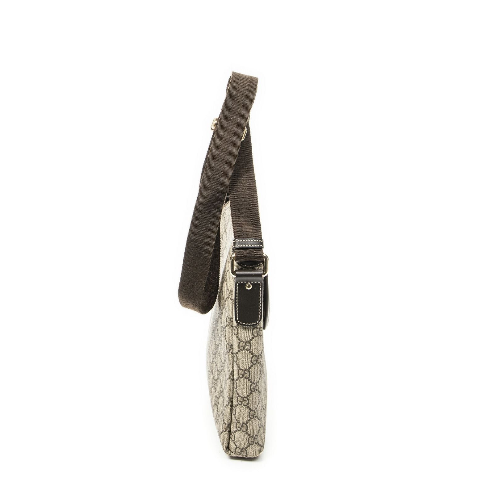 Gucci Small Messenger Beige Brown Supreme Canvas — view 4