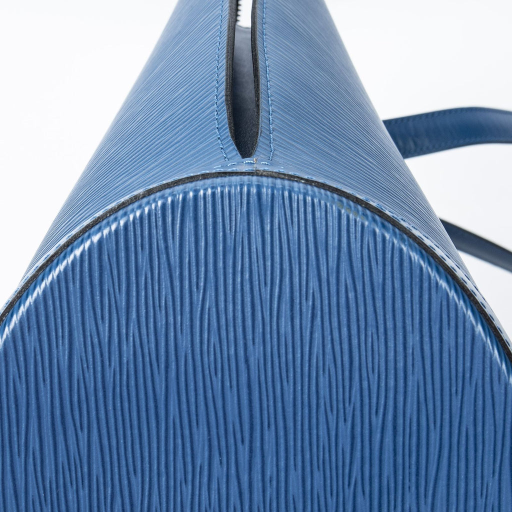 Louis Vuitton Saint Jacques Shopping Blue Epi Messenger Bag — view 8