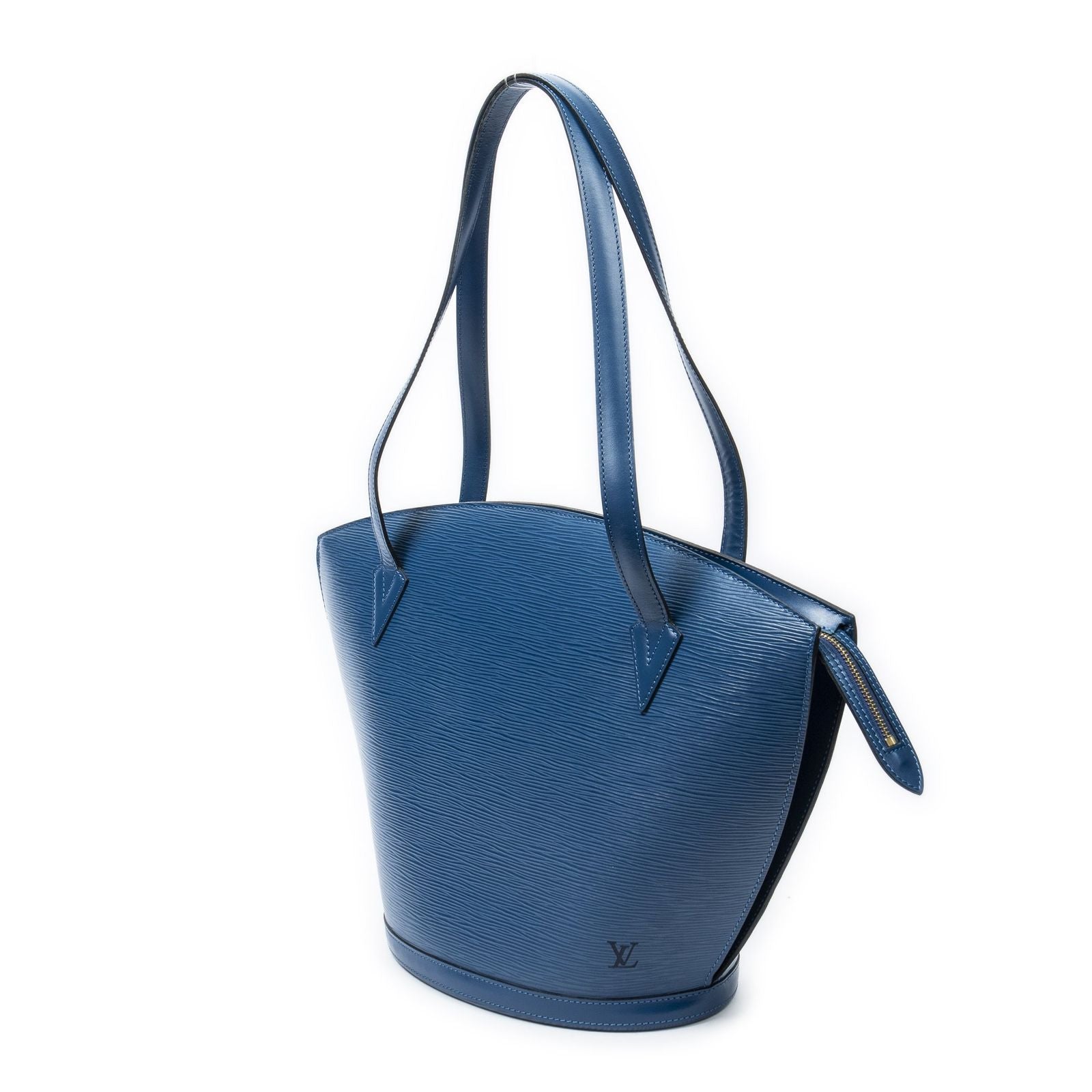 Louis Vuitton Saint Jacques Shopping Blue Epi Messenger Bag — view 2