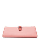 Hermes Bearn Wallet Pink Red Chable My Sole Leather — view 3