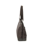 Gucci Front Pocket Tote Dark Brown GG Nylon Canvas — view 4