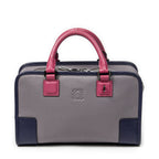 Loewe Tricolor Amazona Lilac Purple Pink Gray Calfskin Leather