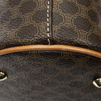 Celine Vintage Bucket Tote Brown Macadam Canvas — view 7