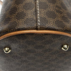 Celine Vintage Bucket Tote Brown Macadam Canvas — view 8