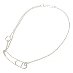Hermes Chaine D'ancre Punk Long 925 Sterling Silver Necklace