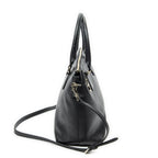 Gucci Large GG Charm Zip Tote Black Gray Calfskin Leather — view 4