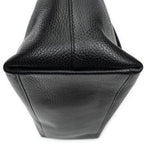 Gucci Large GG Charm Zip Tote Black Gray Calfskin Leather — view 7