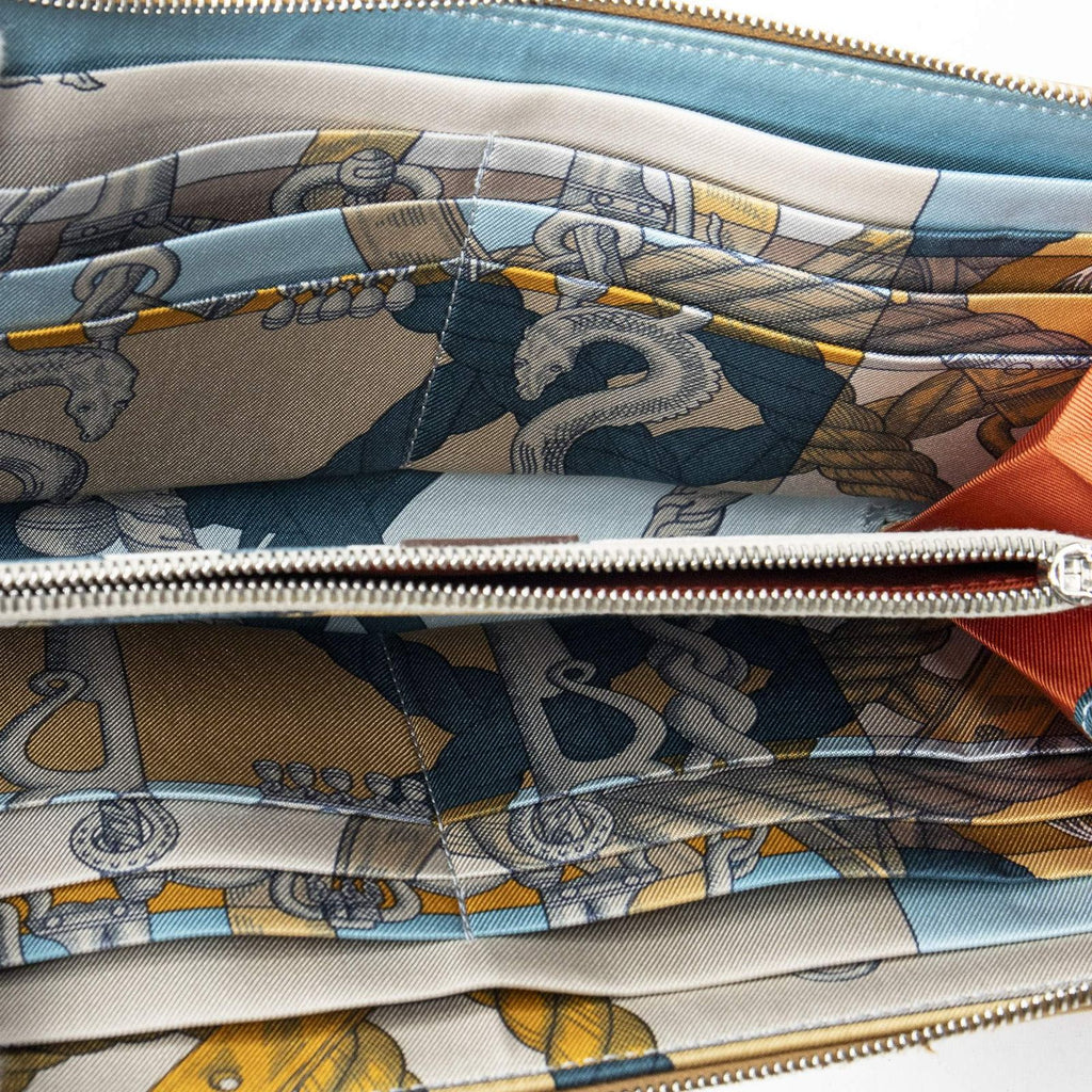 Hermes Azap Silk Wallet Tan Epsom — view 4
