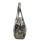 Gucci Small Shoulder Bag Metallic Blanc Zuguccissima Imprint Canvas — view 3