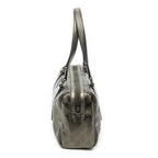 Gucci Small Shoulder Bag Metallic Blanc Zuguccissima Imprint Canvas — view 4