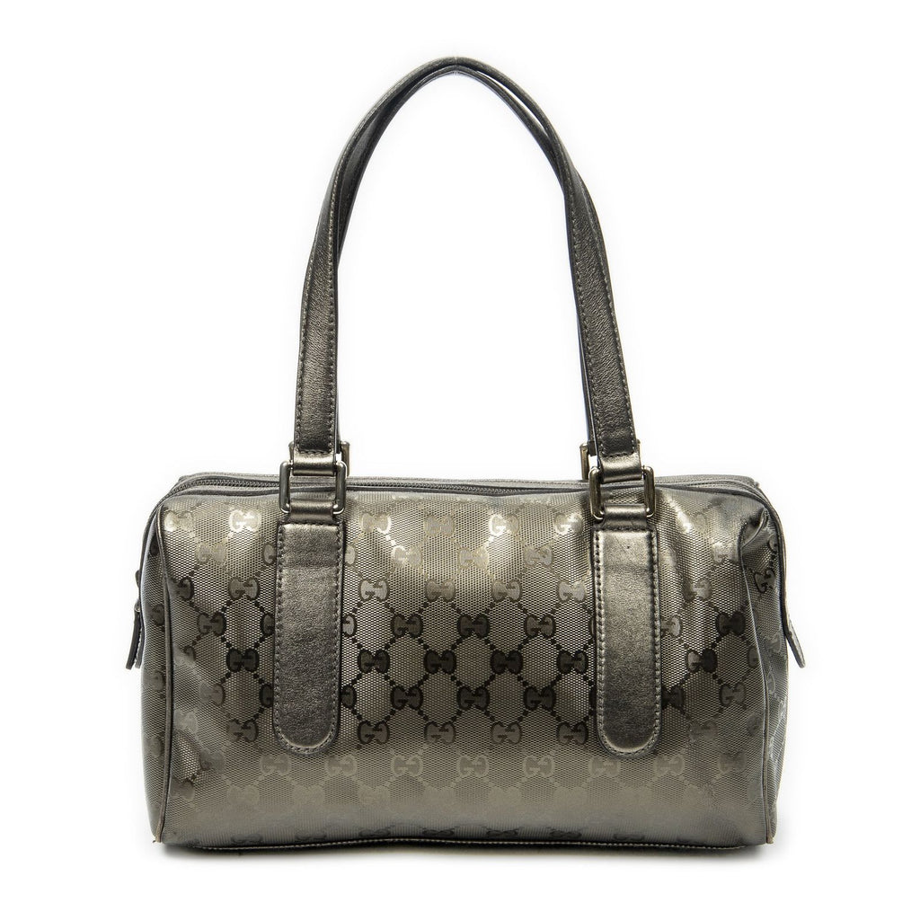 Gucci Small Shoulder Bag Metallic Blanc Zuguccissima Imprint Canvas
