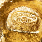 Chanel CC Logo Round Clip Type Earrings Gold Plated — view 3