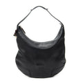 Gucci Large Web Prince Hobo Black Gray Calfskin Leather