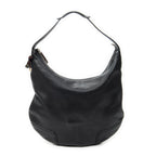Gucci Large Web Prince Hobo Black Gray Calfskin Leather