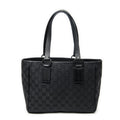Gucci Small Shoulder Tote Black GG Canvas