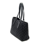 Gucci Small Shoulder Tote Black GG Canvas — view 2