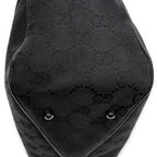 Gucci Small Shoulder Tote Black GG Canvas — view 8
