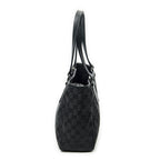 Gucci Small Shoulder Tote Black GG Canvas — view 4
