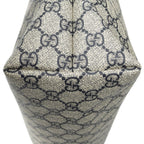 Gucci Web Loop Tote Beige Navy Supreme Canvas — view 8