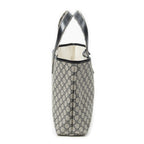 Gucci Web Loop Tote Beige Navy Supreme Canvas — view 4