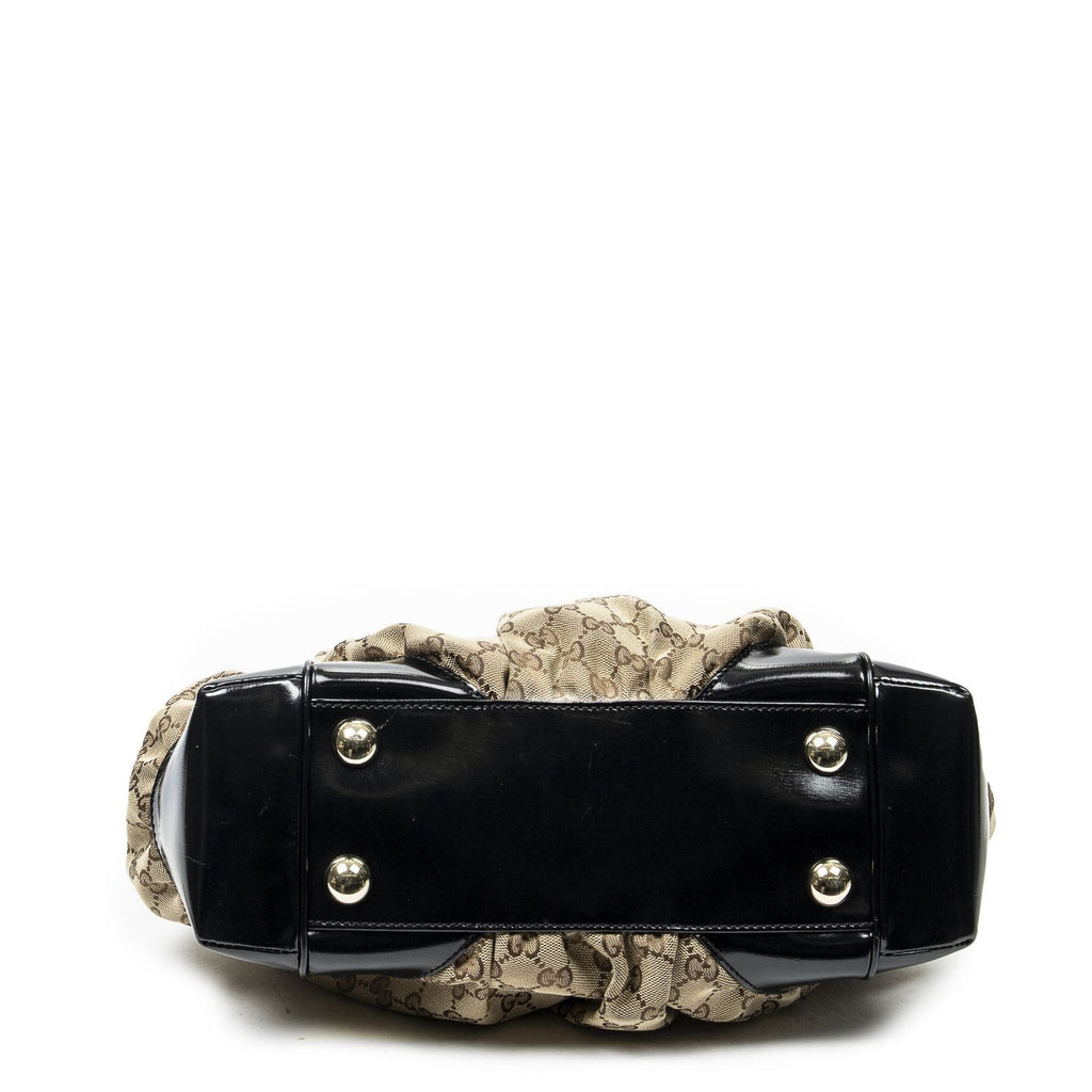 Gucci Fullum Tote Beige Black GG Canvas — view 6