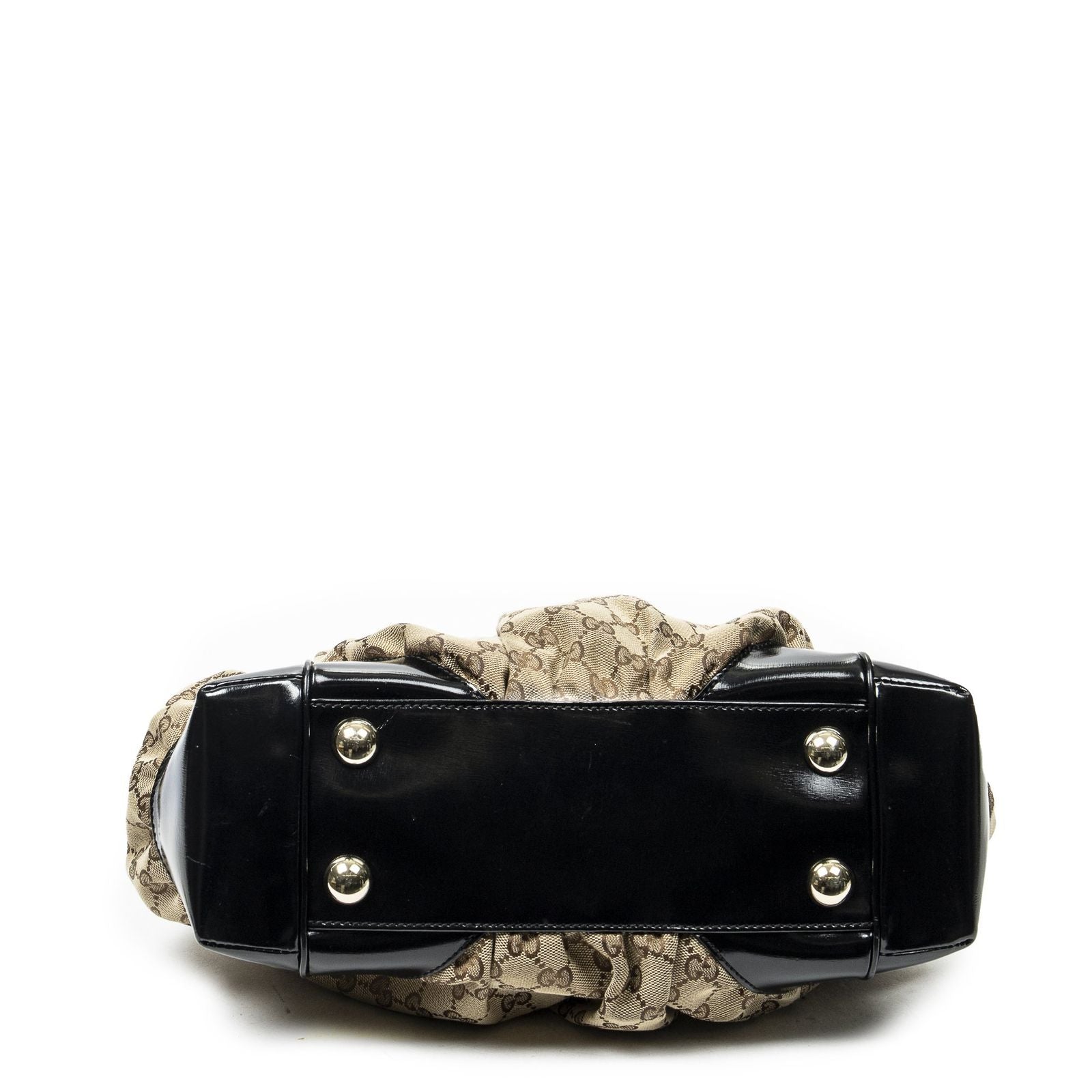 Gucci Fullum Tote Beige Black GG Canvas — view 6