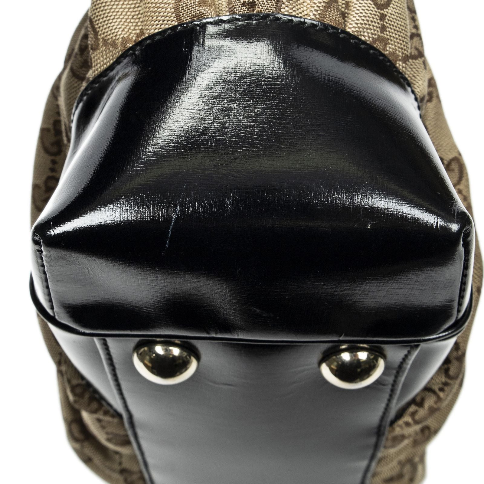 Gucci Fullum Tote Beige Black GG Canvas — view 7