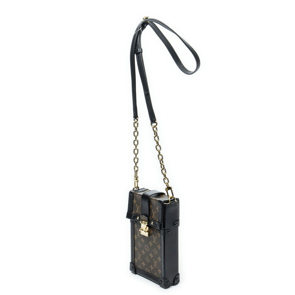 Louis Vuitton Vertical Trunk Pochette Brown Monogram Canvas — view 2