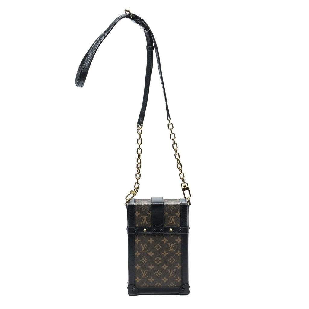 Louis Vuitton Vertical Trunk Pochette Brown Monogram Canvas — view 5