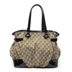 Gucci Fullum Tote Beige Black GG Canvas — view 5