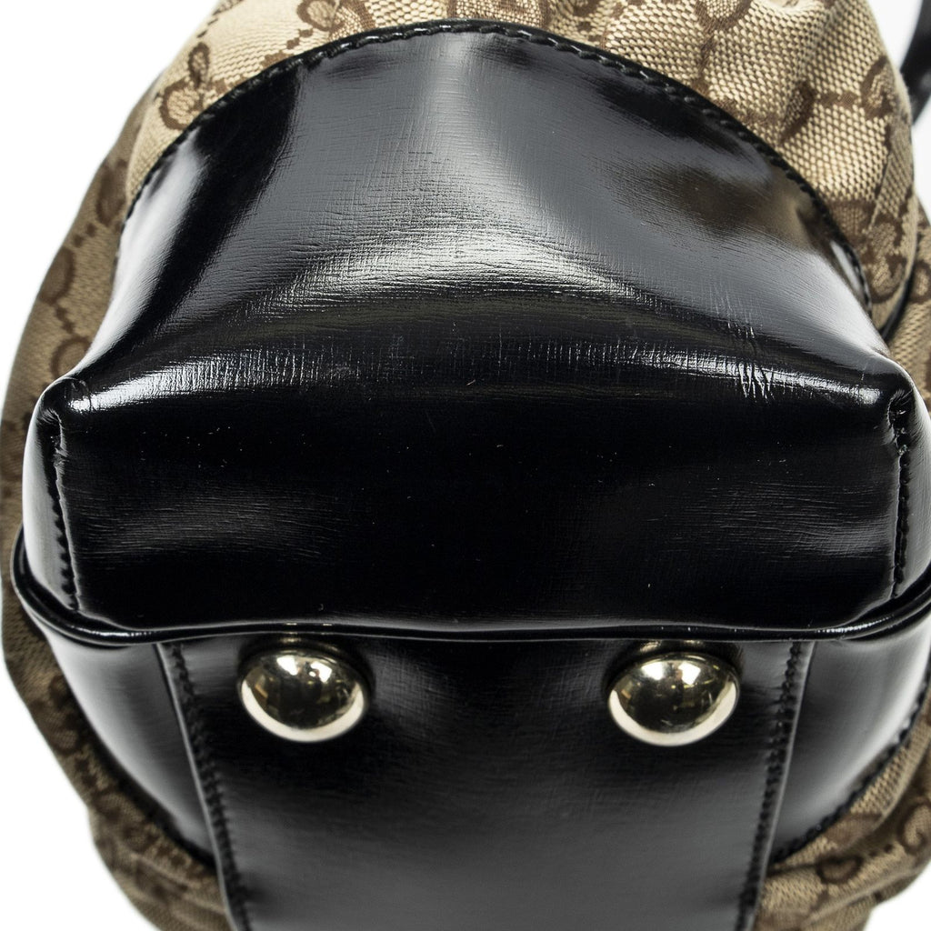 Gucci Fullum Tote Beige Black GG Canvas — view 8