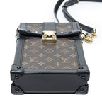 Louis Vuitton Vertical Trunk Pochette Brown Monogram Canvas — view 6