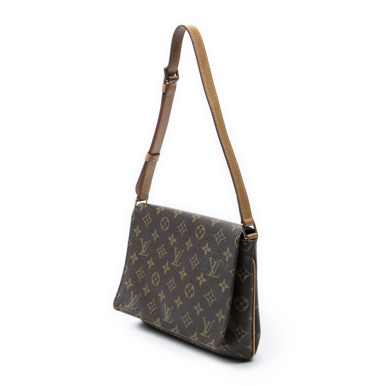 Louis Vuitton Musette Tango Brown Monogram Canvas Messenger Bag — view 2