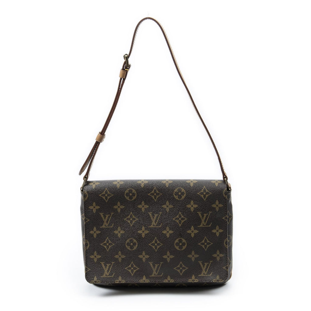 Louis Vuitton Musette Tango Brown Monogram Canvas Messenger Bag