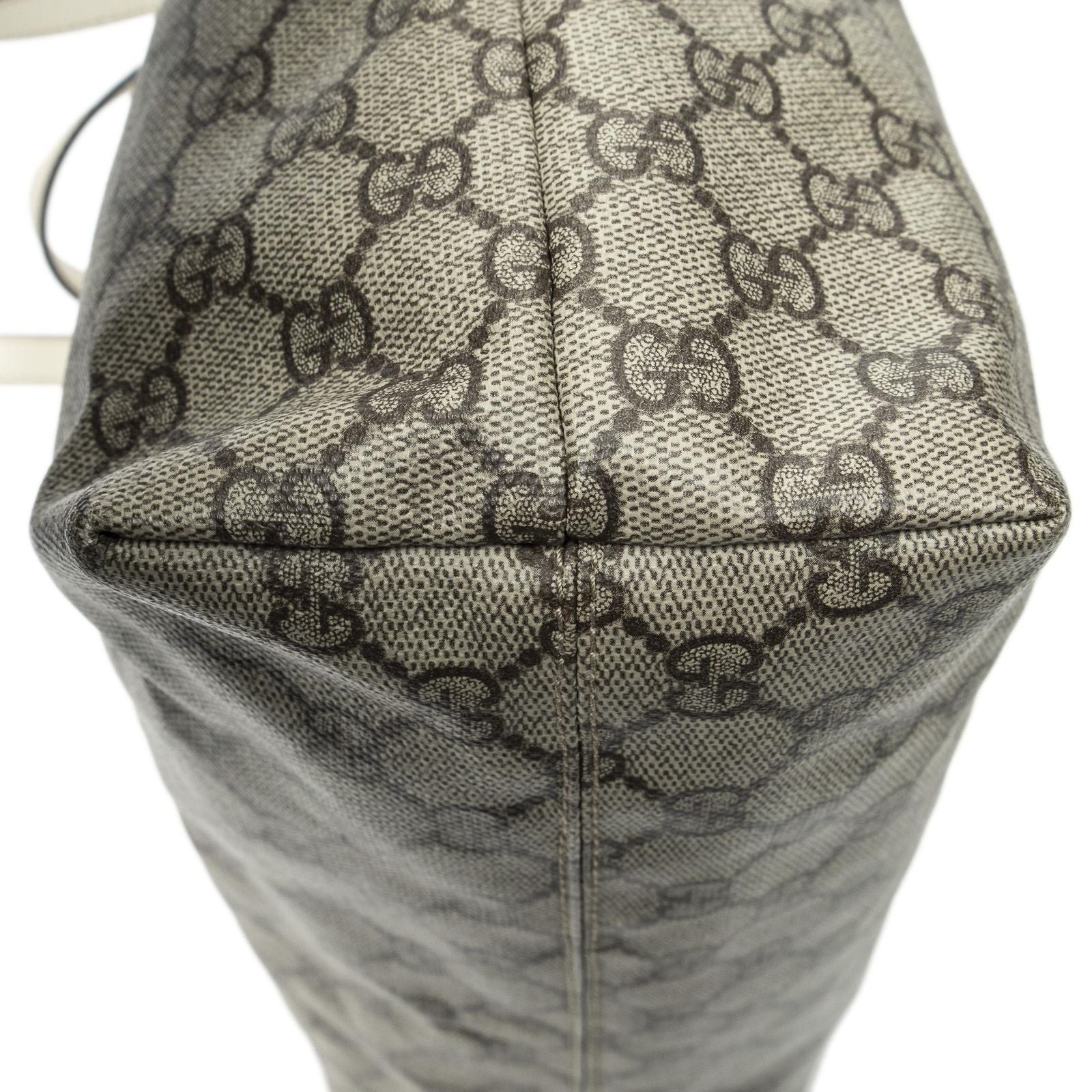 Gucci Large Zip Tote Beige Ivory Supreme Canvas — view 7