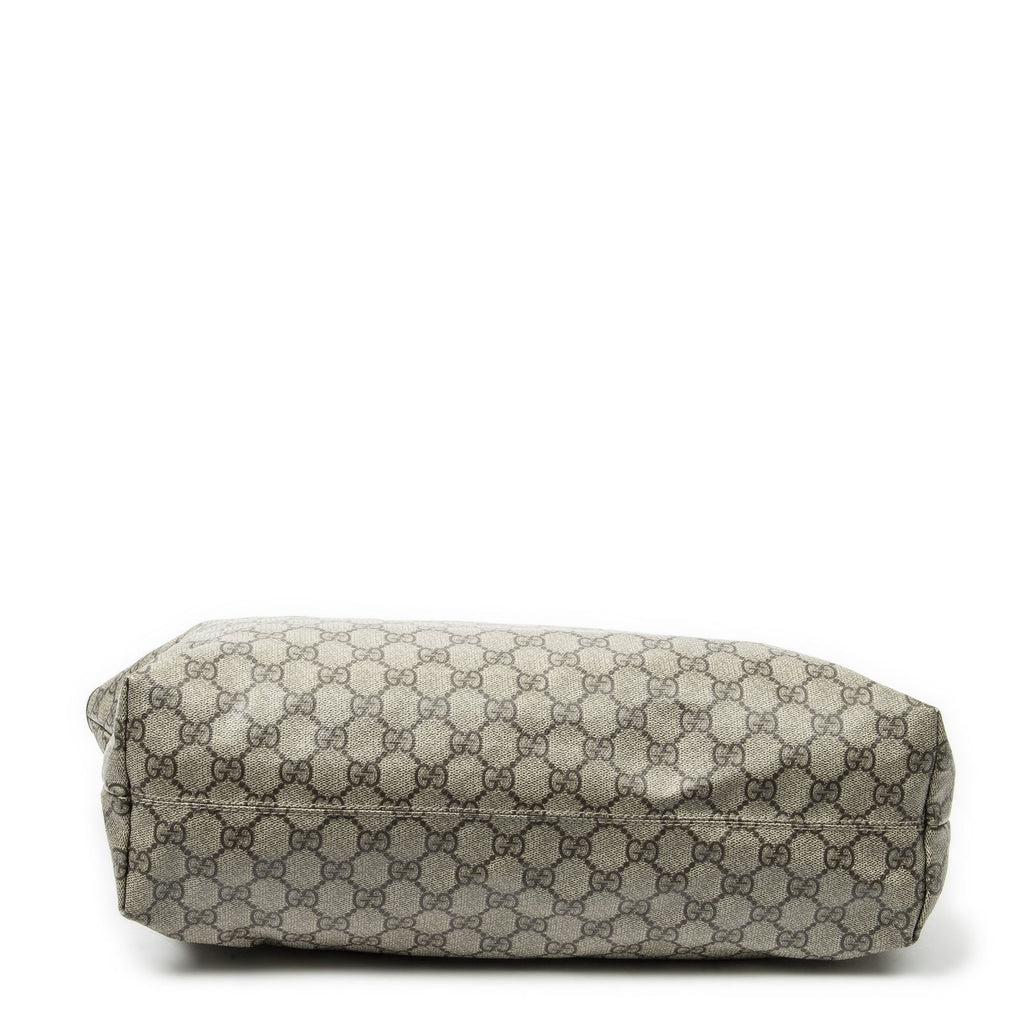 Gucci Large Zip Tote Beige Ivory Supreme Canvas — view 6
