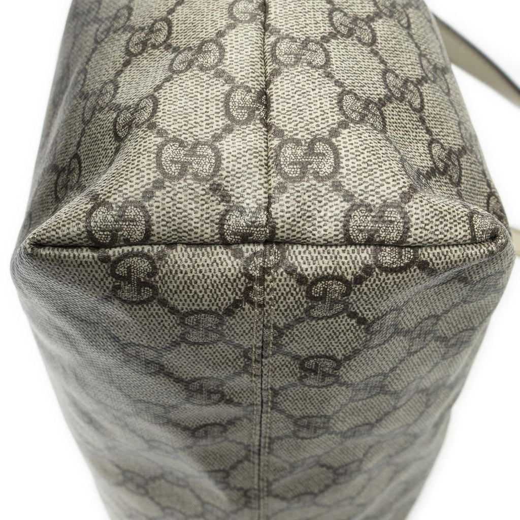 Gucci Large Zip Tote Beige Ivory Supreme Canvas — view 8