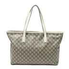Gucci Large Zip Tote Beige Ivory Supreme Canvas — view 5