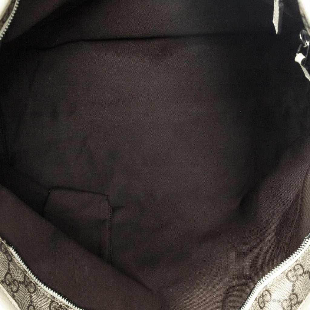 Gucci Large Zip Tote Beige Ivory Supreme Canvas — view 9