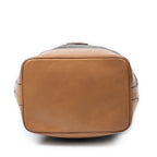 Celine Vintage Side Zip Bucket Tote Brown Macadam Canvas — view 6