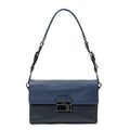 Prada Sound Lock Flap Navy Saffiano Leather