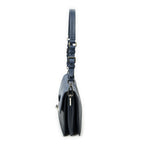 Prada Sound Lock Flap Navy Saffiano Leather — view 3