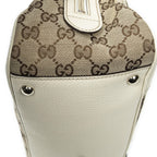 Gucci Princi Boston Beige Ivory GG Canvas Messenger Bag — view 7
