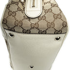 Gucci Princi Boston Beige Ivory GG Canvas Messenger Bag — view 8