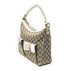 Gucci Abbey Pocket Hobo Beige Ivory GG Canvas — view 2
