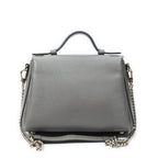 Gucci Interlocking Top Handle Gray Calfskin Leather — view 5