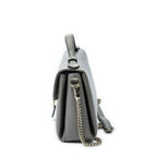Gucci Interlocking Top Handle Gray Calfskin Leather — view 3
