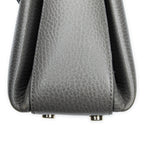 Gucci Interlocking Top Handle Gray Calfskin Leather — view 7