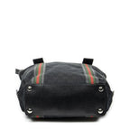 Gucci Web Buckle Vertical Tote Black GG Canvas — view 6